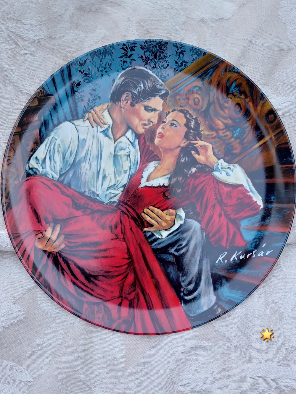 Gone With the Wind Scarlett & Rhett The Finale Collector Plate Knowles 1986 9"